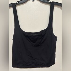 Forever 21 Black Fitted Tank Top